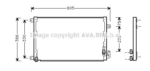 AVA QUALITY COOLING Kondensators, Gaisa kond. sistēma LC5071